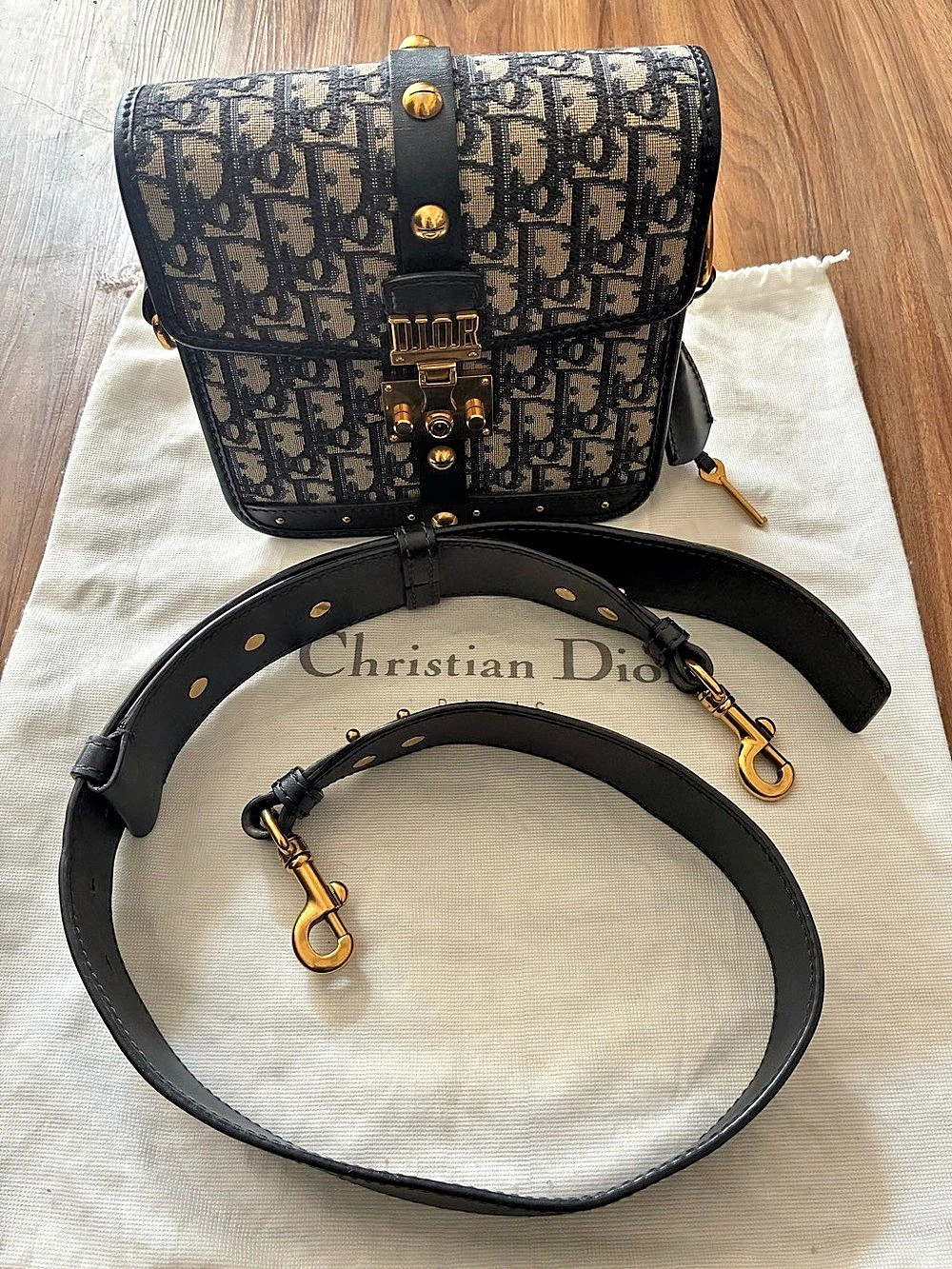 Christian Dior DiorAddict Messenger Bag Black & Brown
